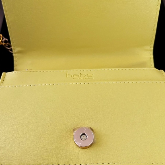 Bebe Yellow Quilted Women's Bag - Picture 4 of 11